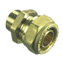Nippel til PeX rør i gulvvarme 1/2" x 20 mm